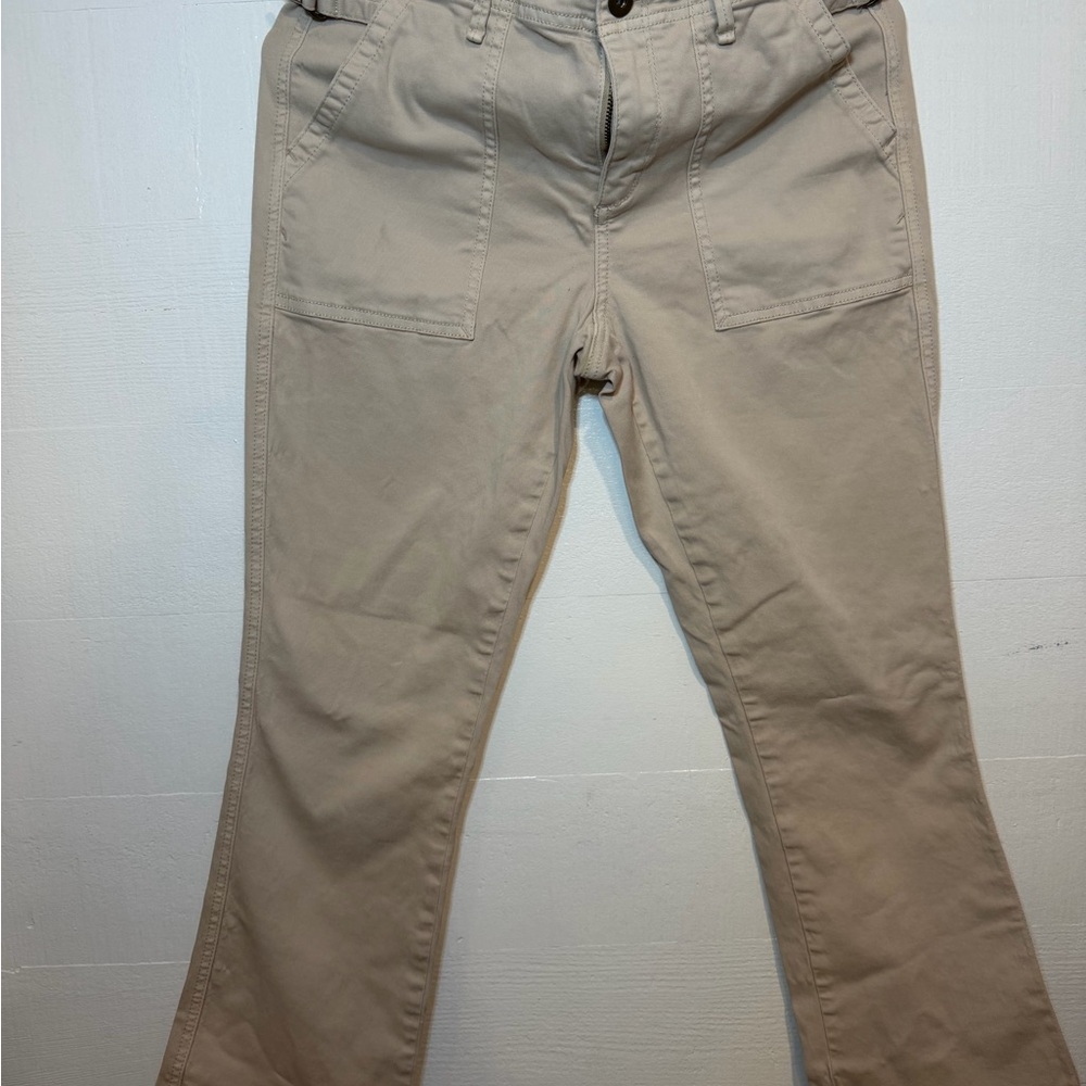 Anthropologie Women's Tan Straight Leg Jeans
